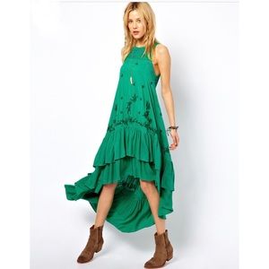 Free People tiered crochet dress